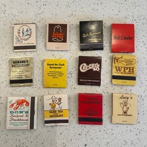Vintage Restaurant Matchbooks Collection (12)